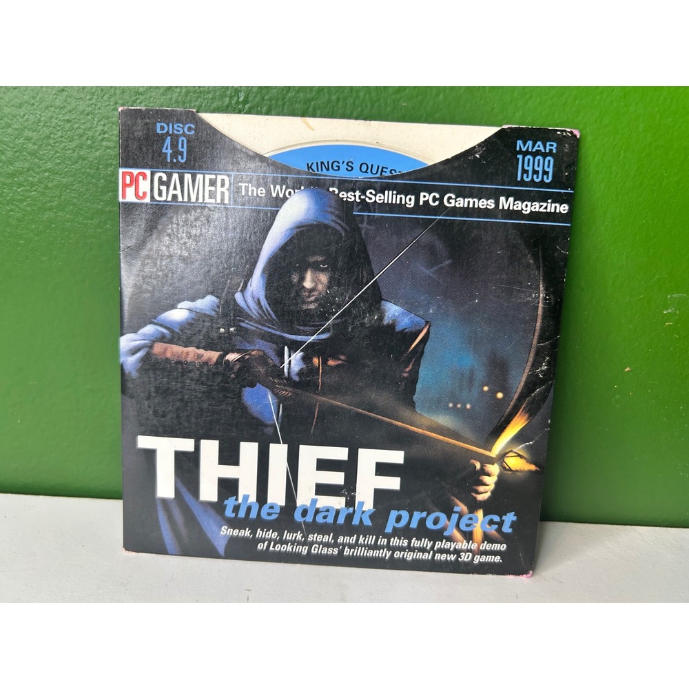 PC Gamer Disc 4.9 March 1999 Thief The Dark Project Demo Vintage PC CD-ROM
